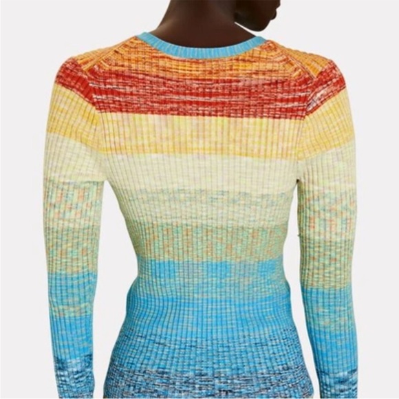 STAUD Colorful Ribbed Knit Cardigan - Picture 2 of 5